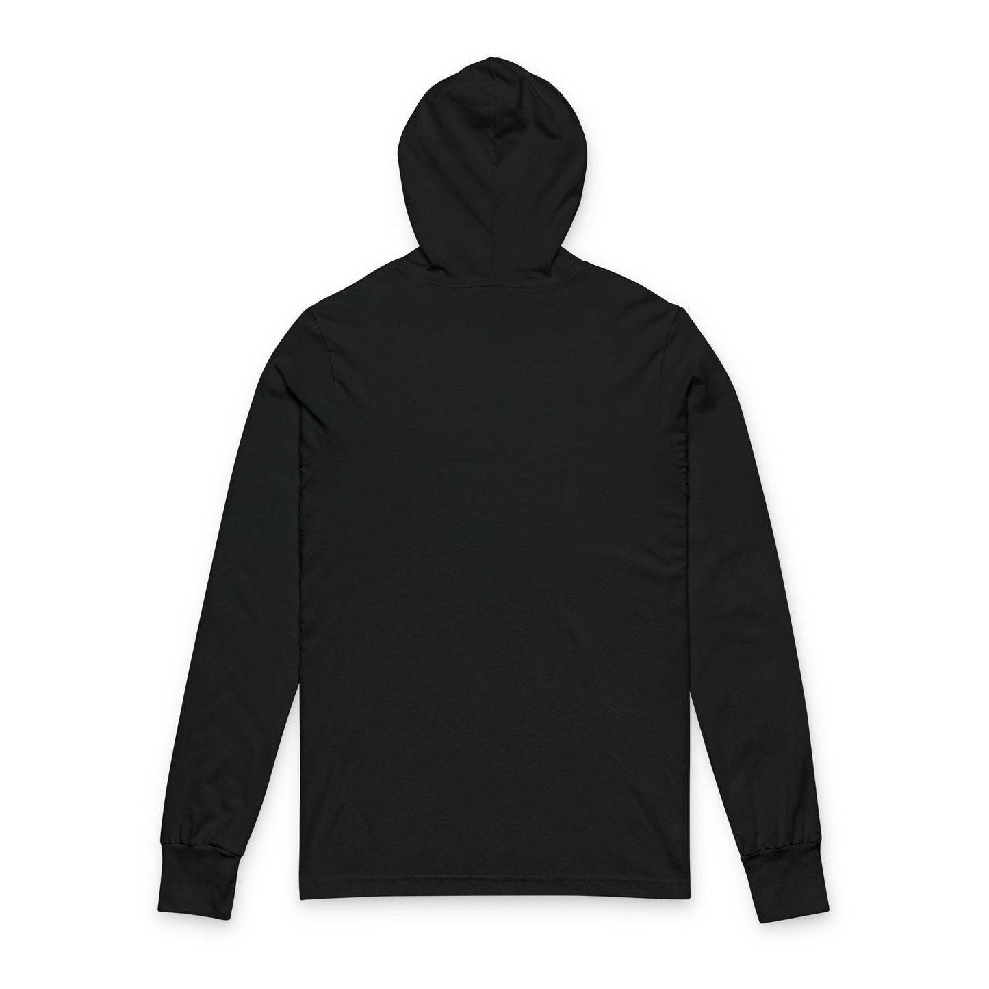 Hooded Long Sleeve Tee — "Living on Purpose, Rooted in Faith" Christian Graphic Hoodie Tee