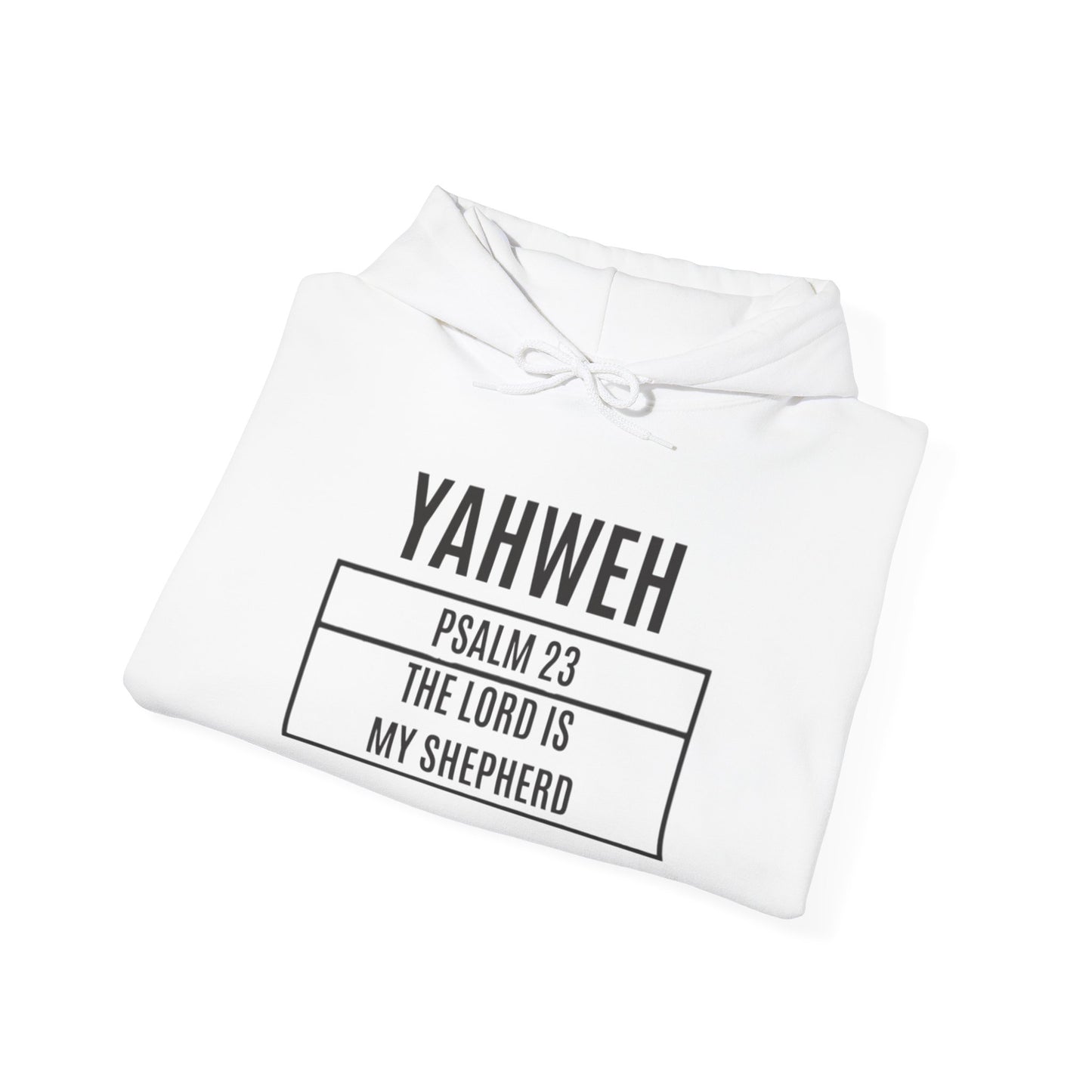 Yahweh Psalm 23 Hoodie – "The Lord is My Shepard" Faith Pullover (CleveStyle on left sleeve)