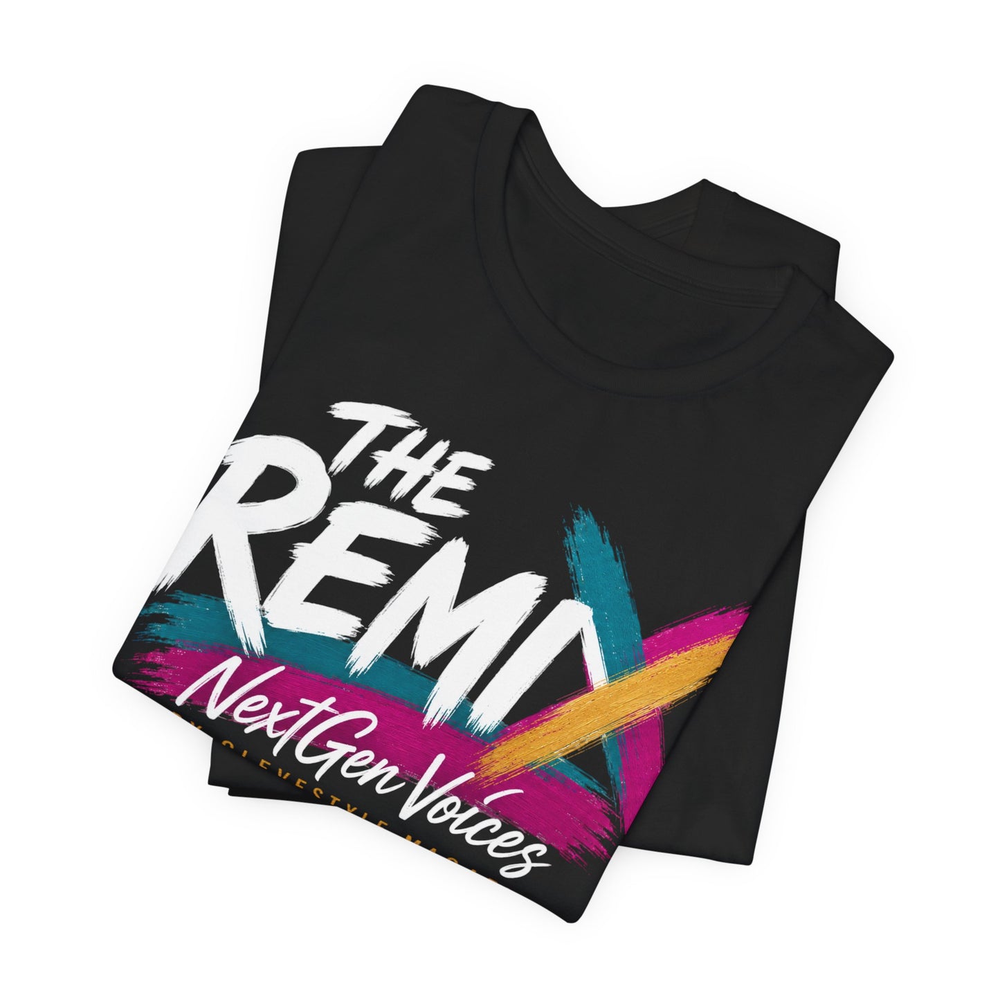 NextGen Vibes Tee — Colorful Brushstroke Logo T‑Shirt