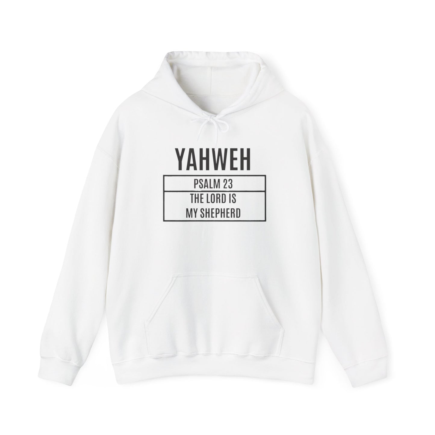 Yahweh Psalm 23 Hoodie – "The Lord is My Shepard" Faith Pullover (CleveStyle on left sleeve)