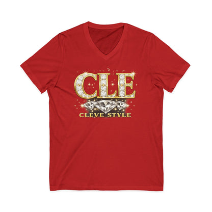 CLE 'Cleve Style' V-Neck Tee - Cleveland City Pride Graphic Shirt
