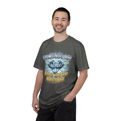 Diamonds Are Made Under Pressure T-Shirt — Inspirational Graphic Tee