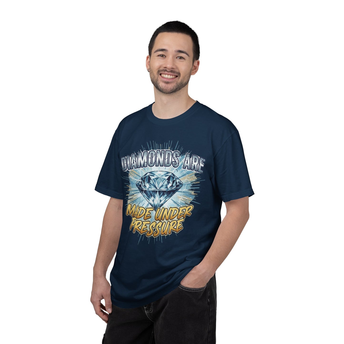 Diamonds Are Made Under Pressure T-Shirt — Inspirational Graphic Tee