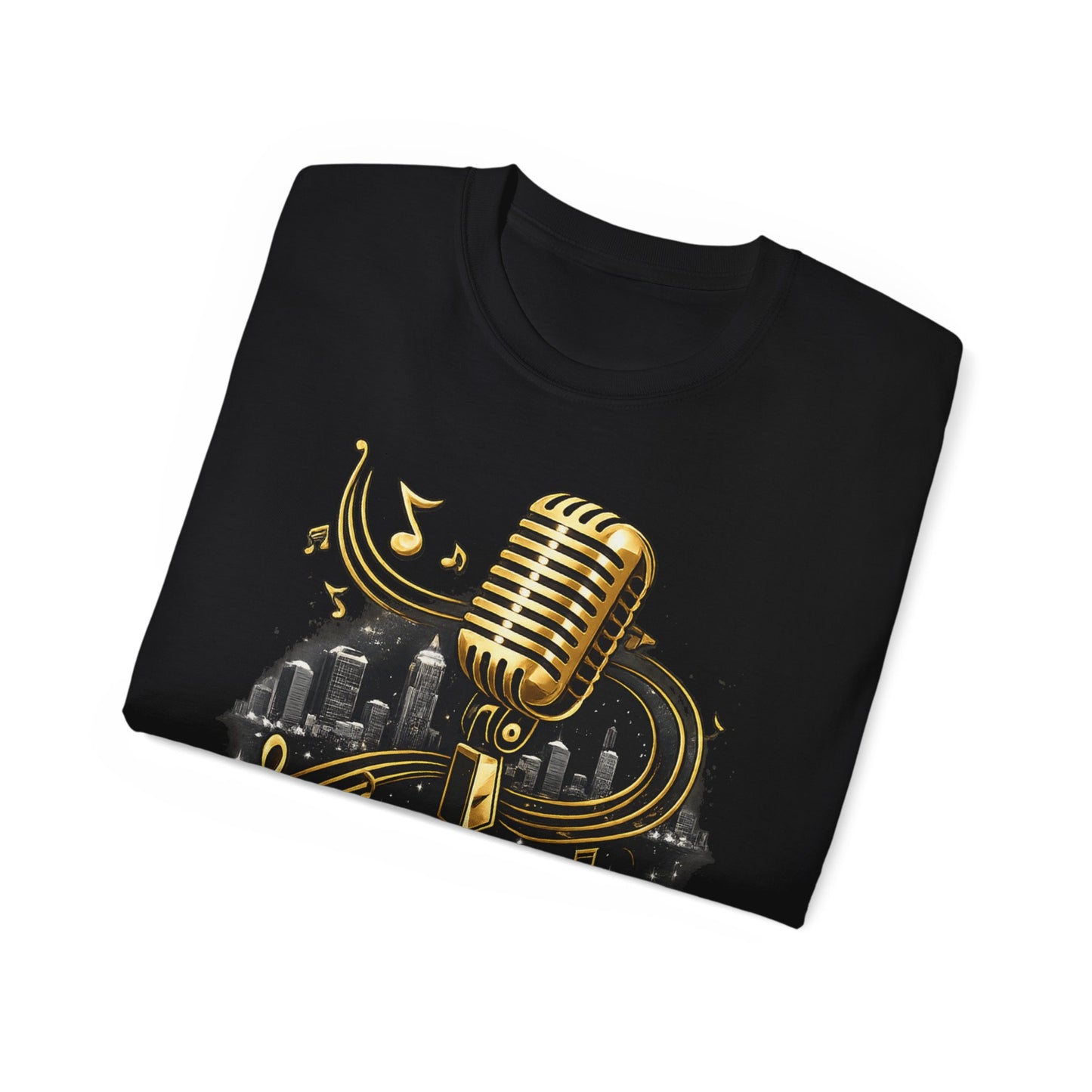Cleveland Music Vintage Microphone Tee — "CleveStyle" Graphic Shirt