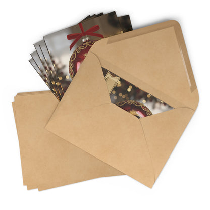 Christmas Baby Greeting Cards (7-Pack) — "Merry Christmas" New Parents First Christmas Card Set