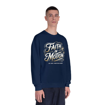 Crewneck Sweatshirt — 'Faith Over Fear' Gold Script Pullover