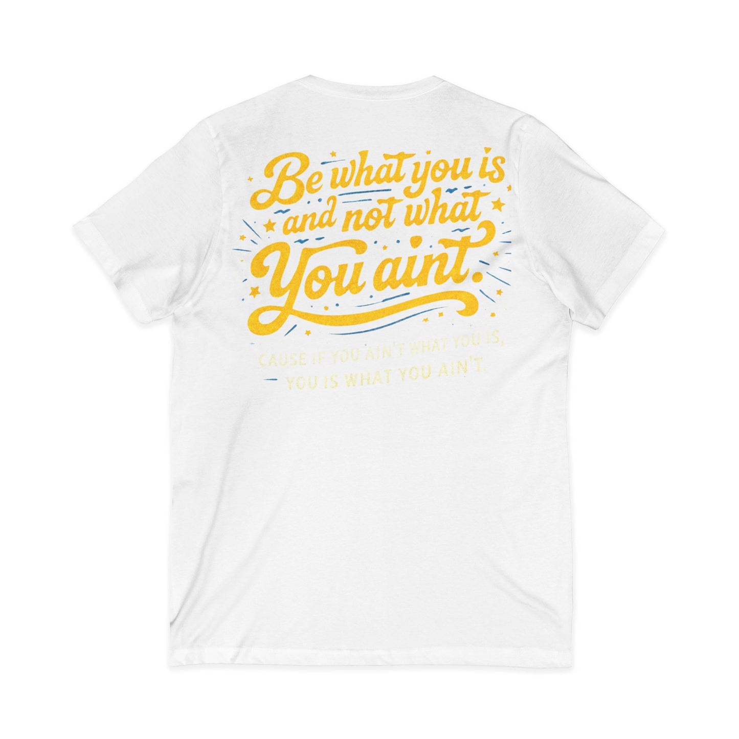 Unisex Jersey Short Sleeve V-Neck Tee
