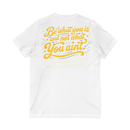 Unisex Jersey Short Sleeve V-Neck Tee