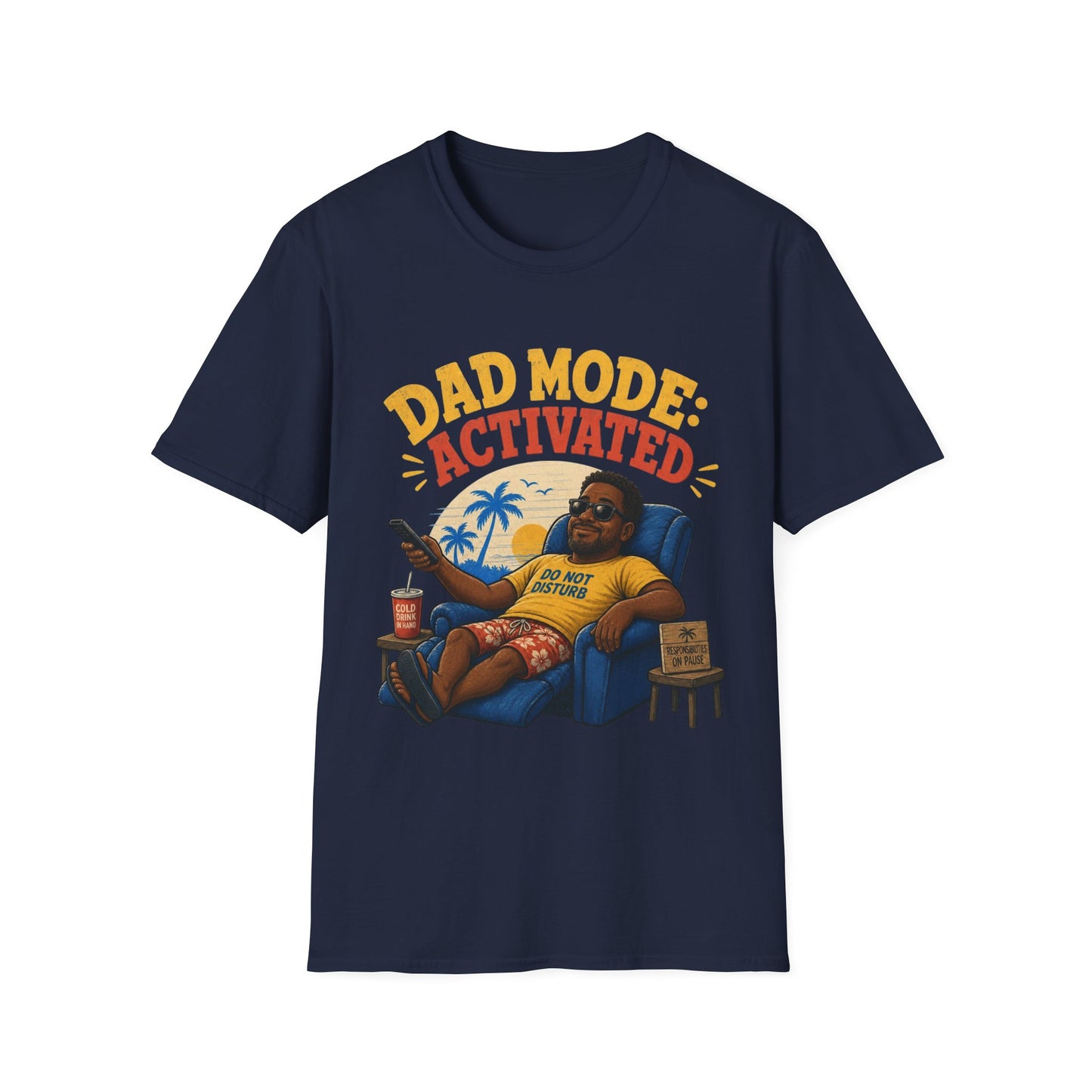 Dad Mode Activated T-Shirt – Funny Relaxed Father Graphic Tee