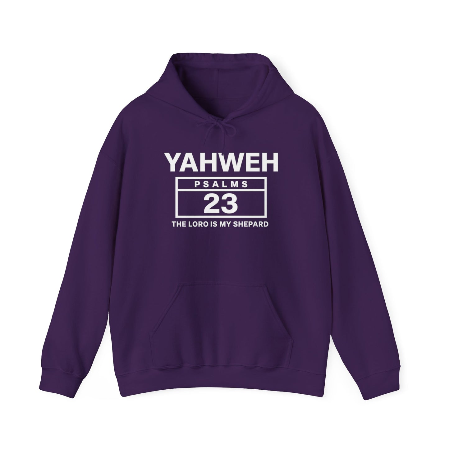 YAHWEH Psalms 23 Hoodie — "The Lord Is My Shepard" Christian Faith Sweatshirt