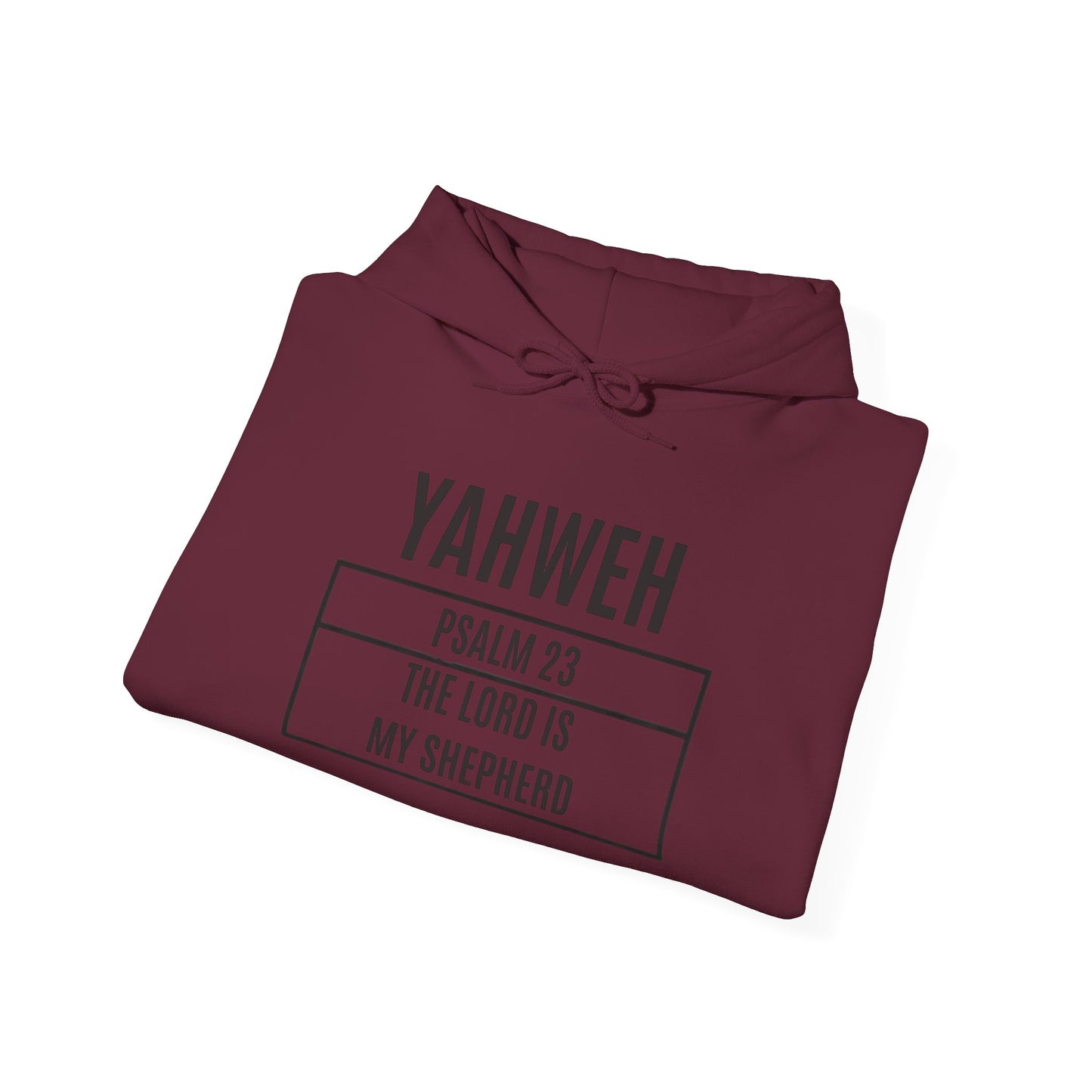Yahweh Psalm 23 Hoodie – "The Lord is My Shepard" Faith Pullover (CleveStyle on left sleeve)