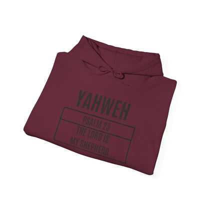 Yahweh Psalm 23 Hoodie – "The Lord is My Shepard" Faith Pullover (CleveStyle on left sleeve)