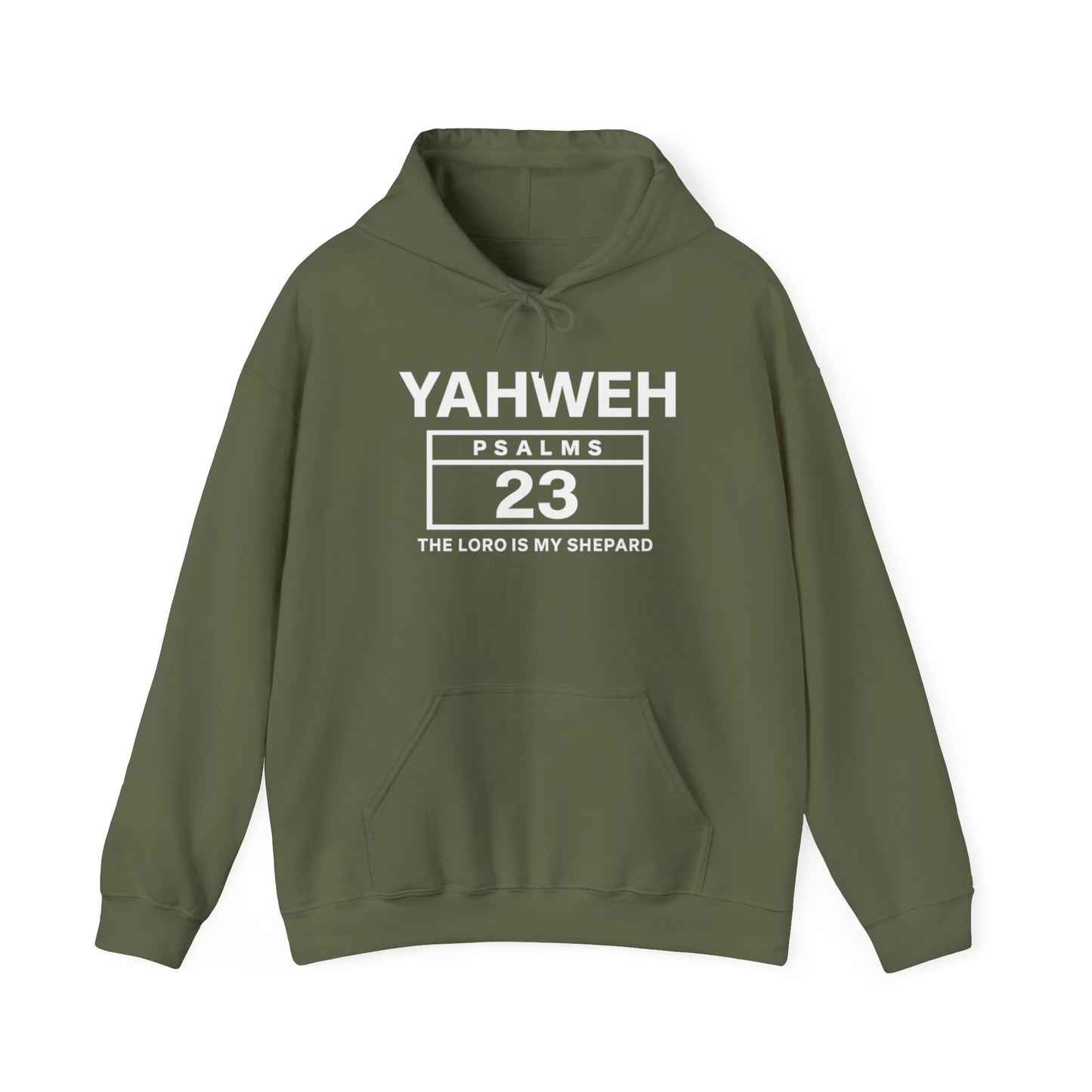 Copy of Copy of YAHWEH Psalms 23 Hoodie — "The Lord Is My Shepard" Christian Faith Sweatshirt