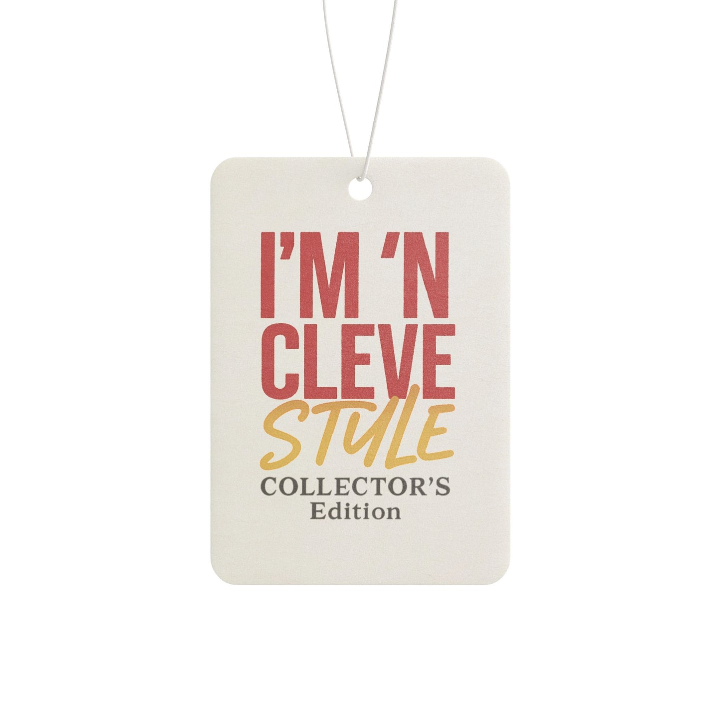 Car Air Freshener with 'I'm 'N Cleve Style' Design - Unique Aromatic Decor for Home and Auto, Collector's Edition, Gift for Friends, [...]