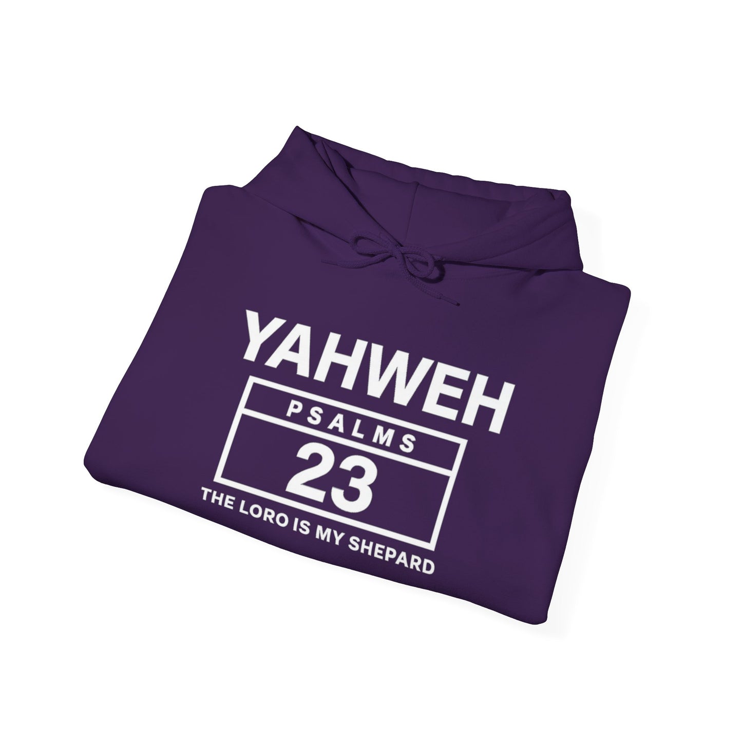 YAHWEH Psalms 23 Hoodie — "The Lord Is My Shepard" Christian Faith Sweatshirt