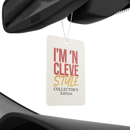 Car Air Freshener with 'I'm 'N Cleve Style' Design - Unique Aromatic Decor for Home and Auto, Collector's Edition, Gift for Friends, [...]