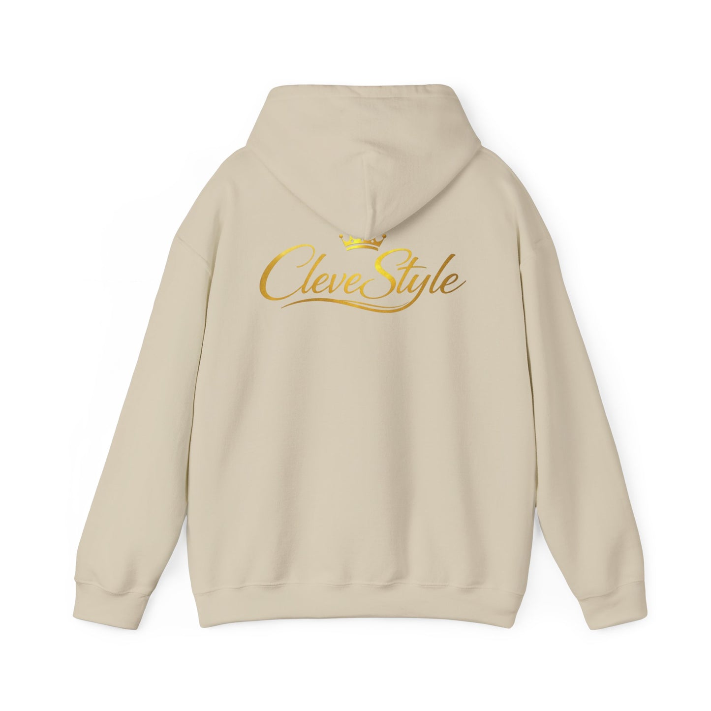 Copy of Clevestyle Gold Script Hoodie — Premium Logo Back Print