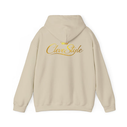 Copy of Clevestyle Gold Script Hoodie — Premium Logo Back Print