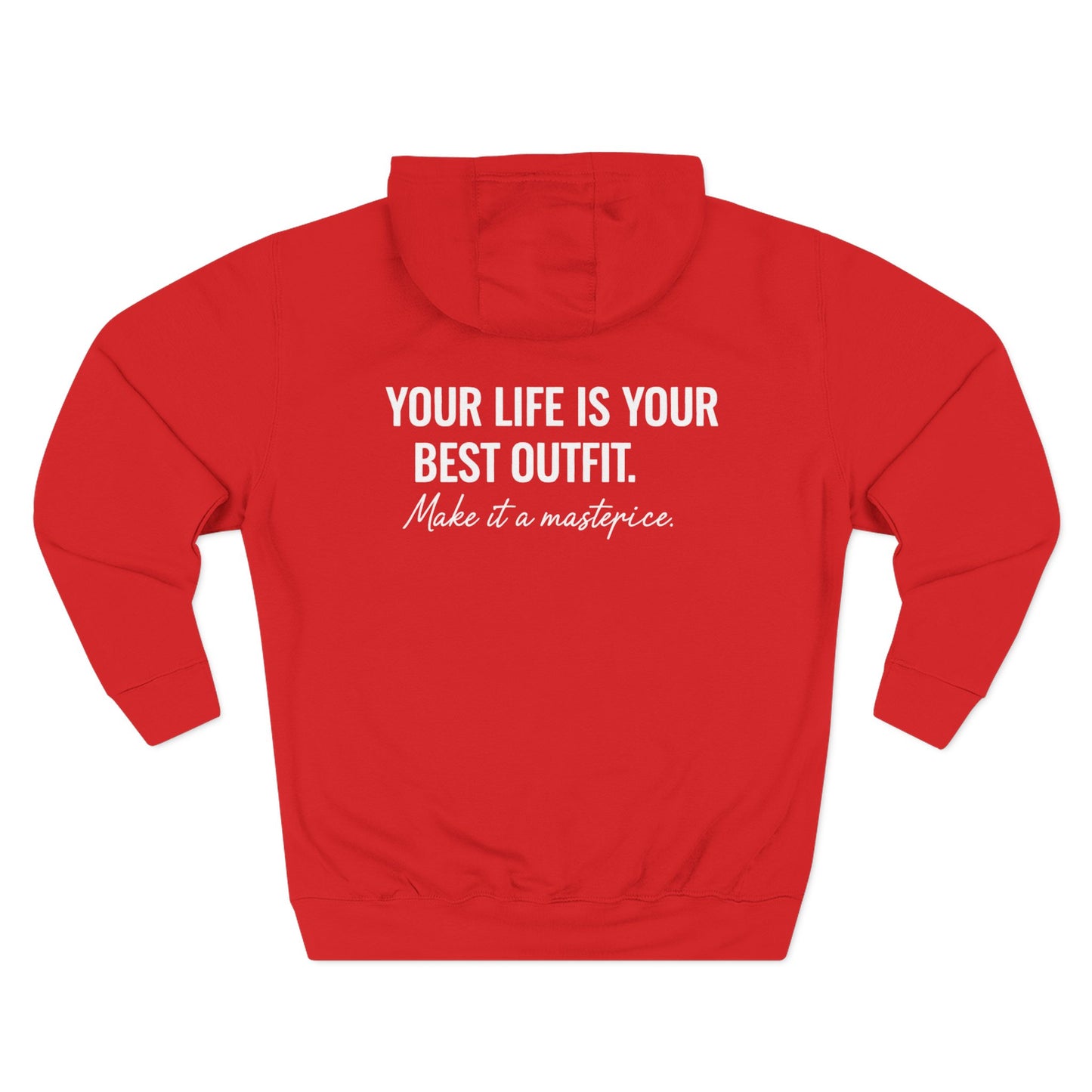Three-Panel Fleece Hoodie