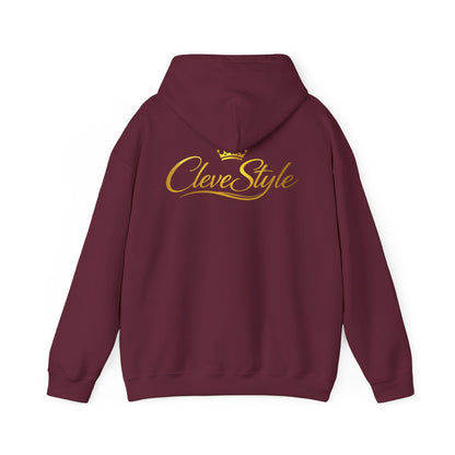 Copy of Clevestyle Gold Script Hoodie — Premium Logo Back Print