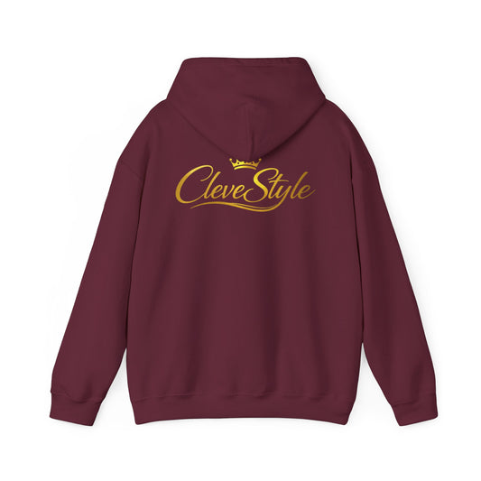Copy of Clevestyle Gold Script Hoodie — Premium Logo Back Print