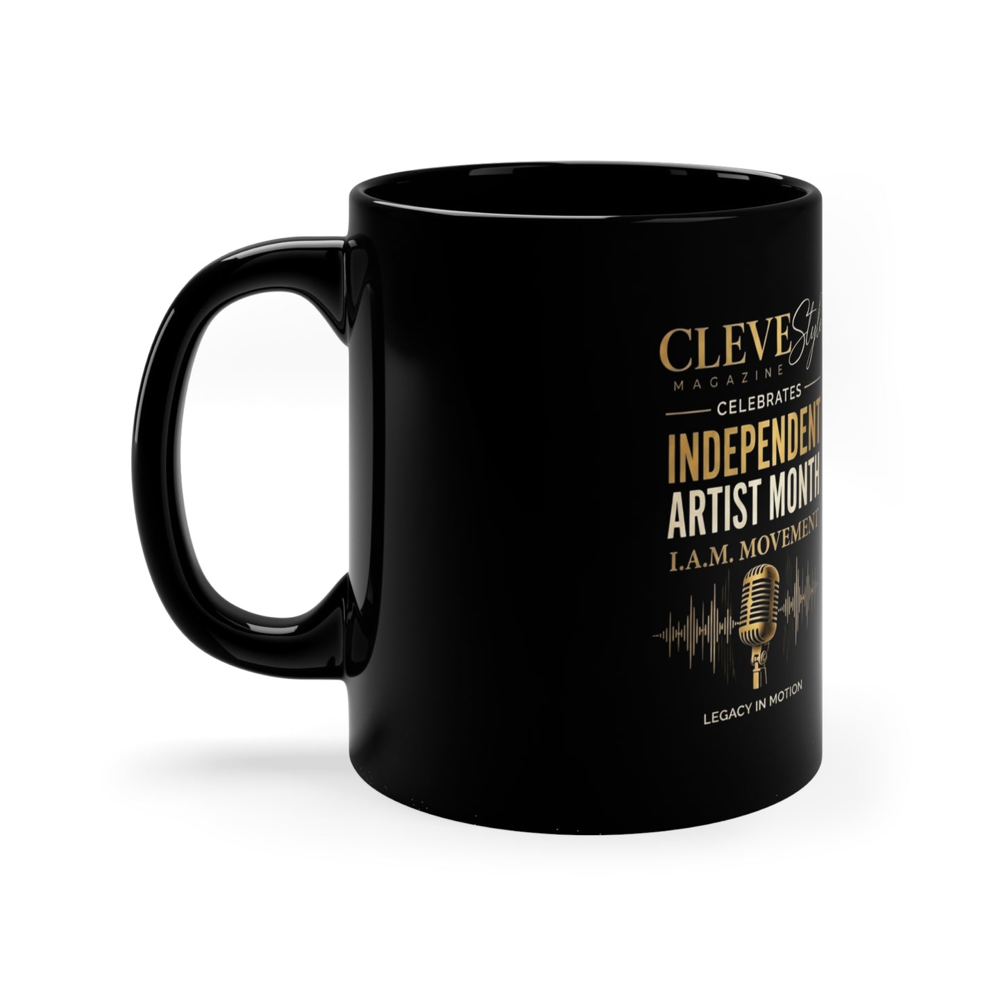 Independent Artist Month Black Coffee Mug — 11oz Commemorative Ceramic