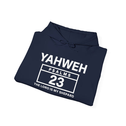 YAHWEH Psalms 23 Hoodie — "The Lord Is My Shepard" Christian Faith Sweatshirt