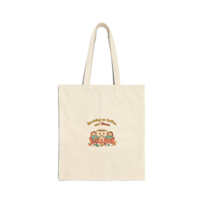 Morning Chaos Mom Tote | Parenting Morning Humor, coffee & kids
