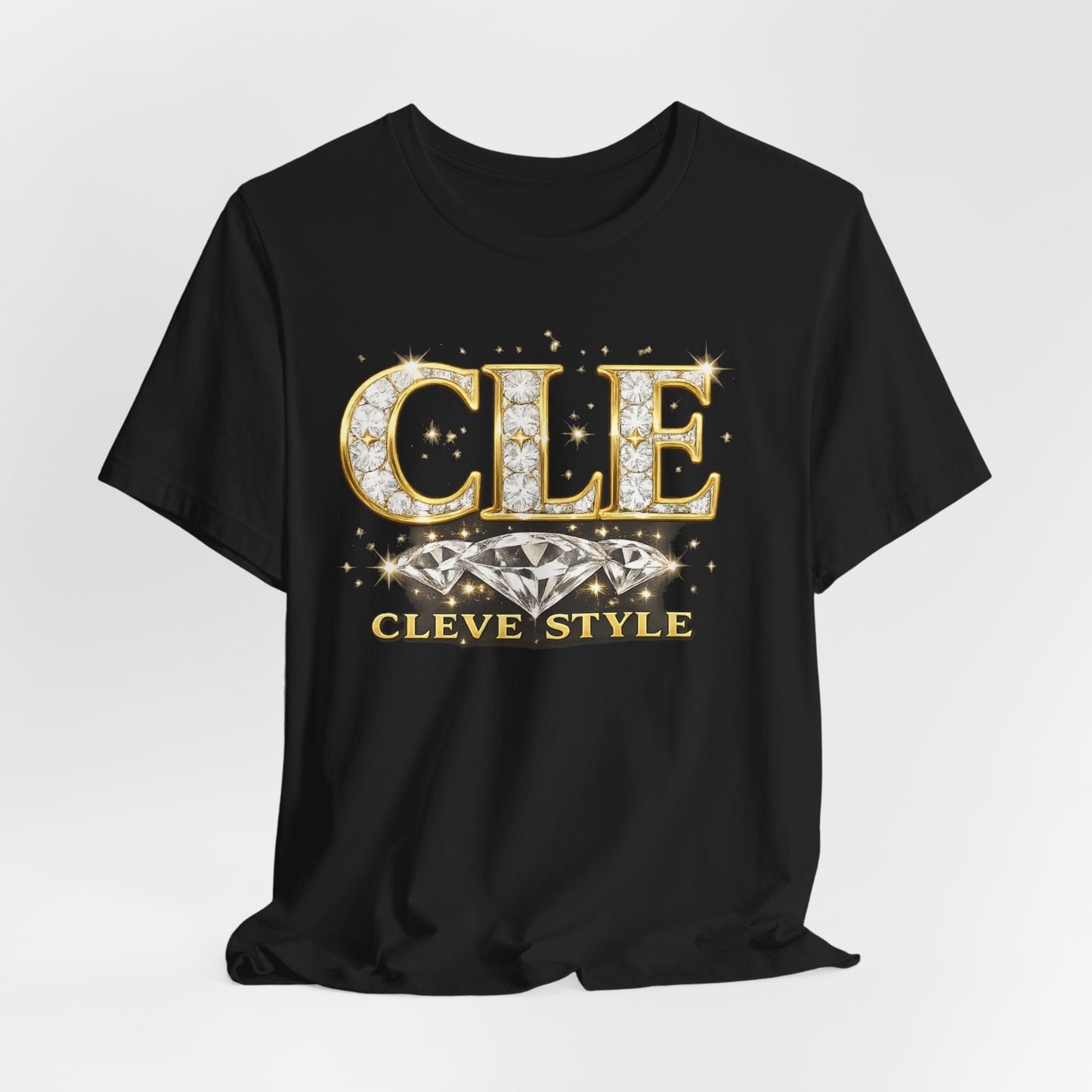 CLE Bling Tee - "Cleve Style" Diamond Graphic T-Shirt
