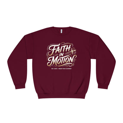 Crewneck Sweatshirt — 'Faith Over Fear' Gold Script Pullover