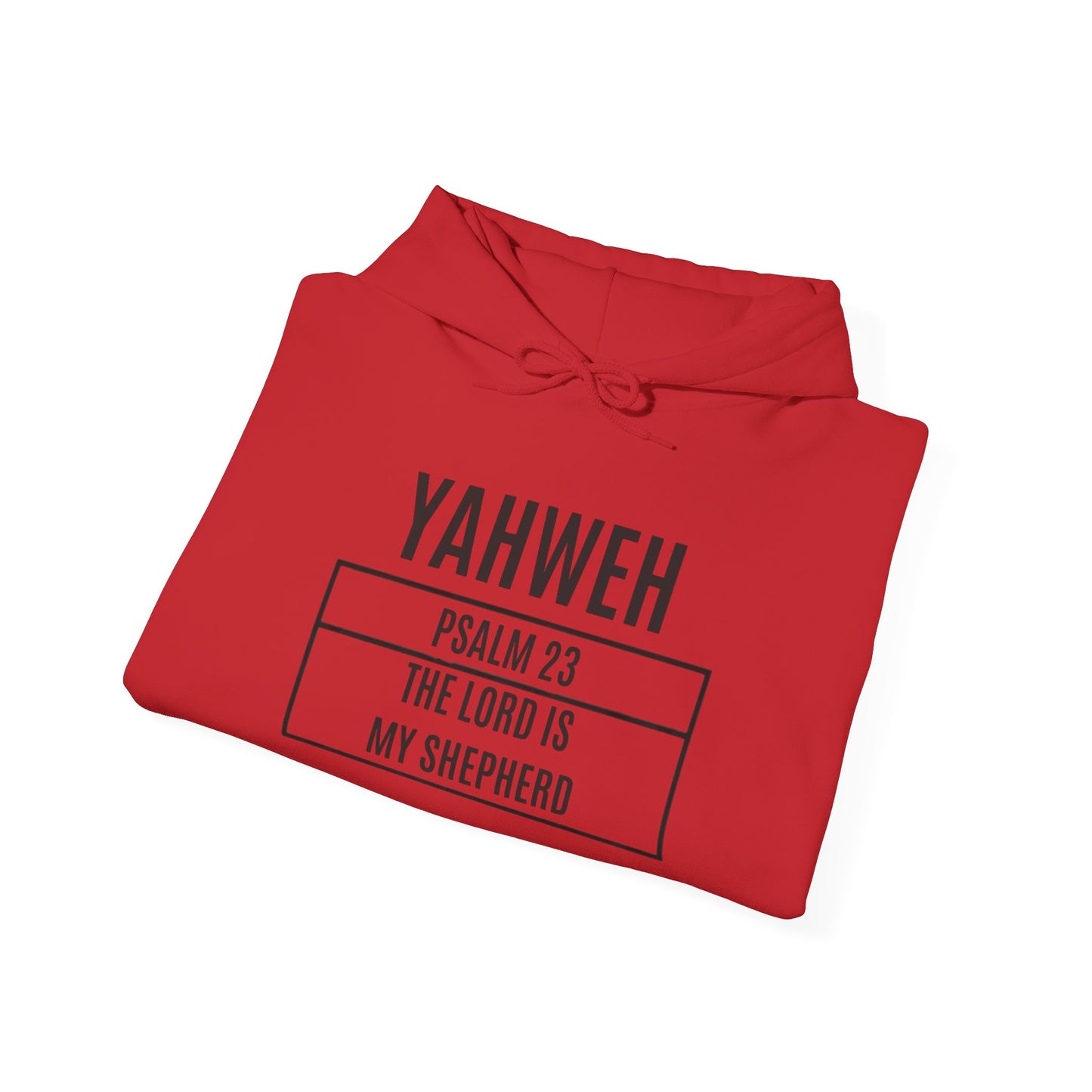 Yahweh Psalm 23 Hoodie – "The Lord is My Shepard" Faith Pullover (CleveStyle on left sleeve)