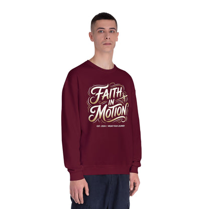 Crewneck Sweatshirt — 'Faith Over Fear' Gold Script Pullover