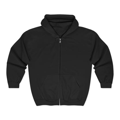 CleveStyle Zip Hoodie — Gold Crown Script Full-Zip Hooded Sweatshirt
