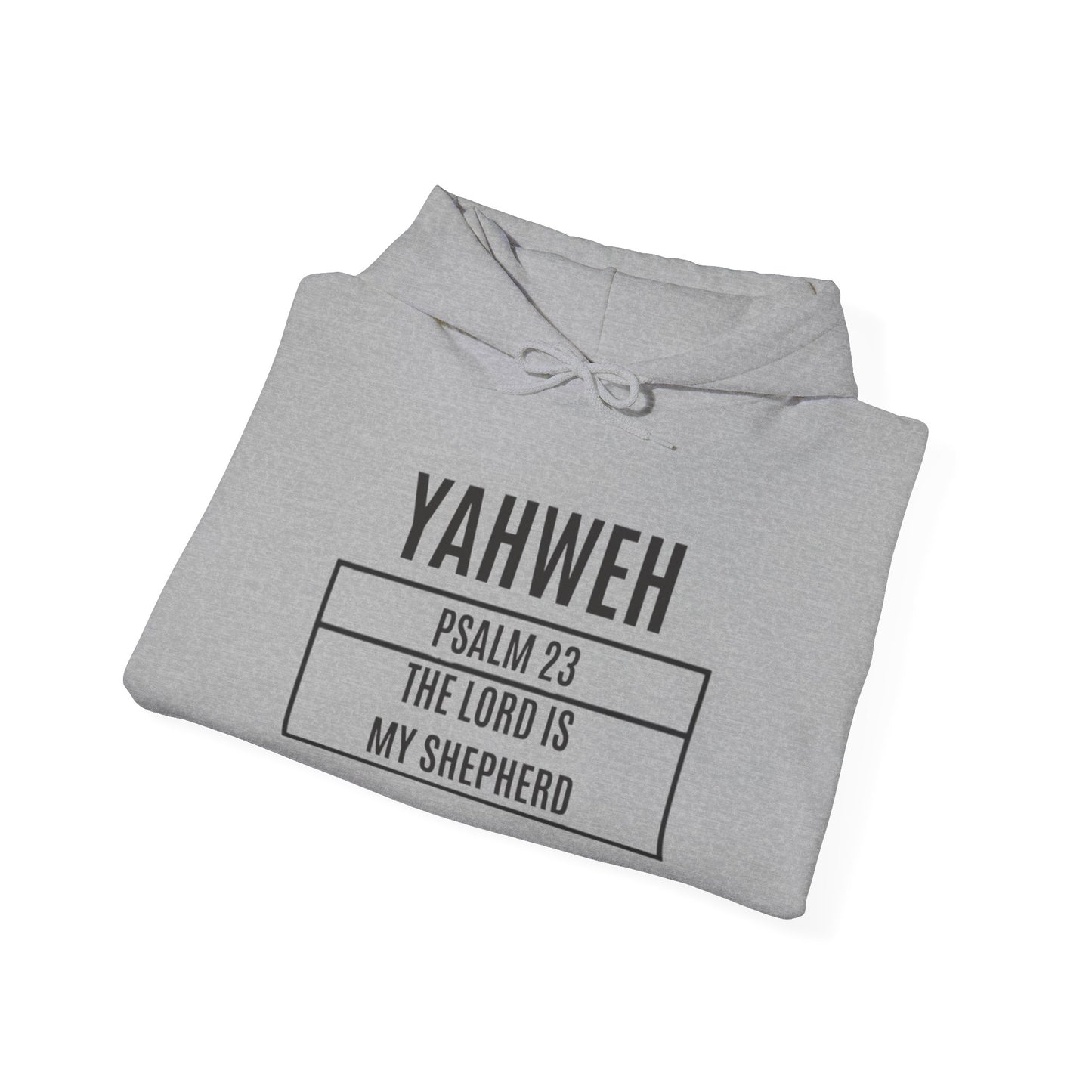 Yahweh Psalm 23 Hoodie – "The Lord is My Shepard" Faith Pullover (CleveStyle on left sleeve)