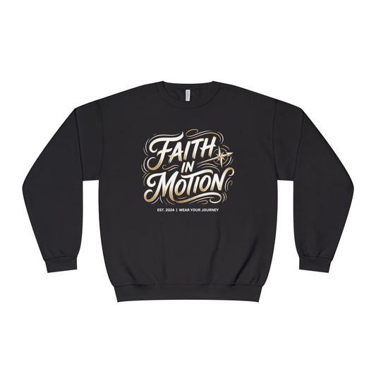 Crewneck Sweatshirt — 'Faith Over Fear' Gold Script Pullover
