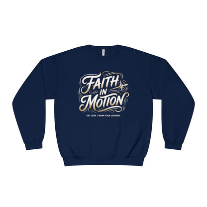 Crewneck Sweatshirt — 'Faith Over Fear' Gold Script Pullover