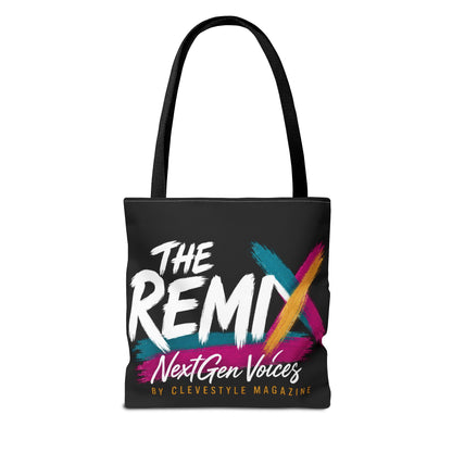 The Remix Tote Bag — NextGen Voices Magazine Logo AOP Tote