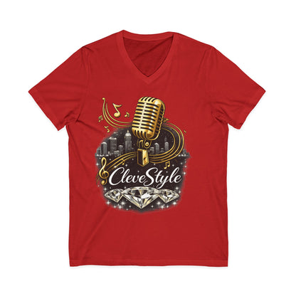 Cleveland Music Vintage Microphone V-Neck Tee