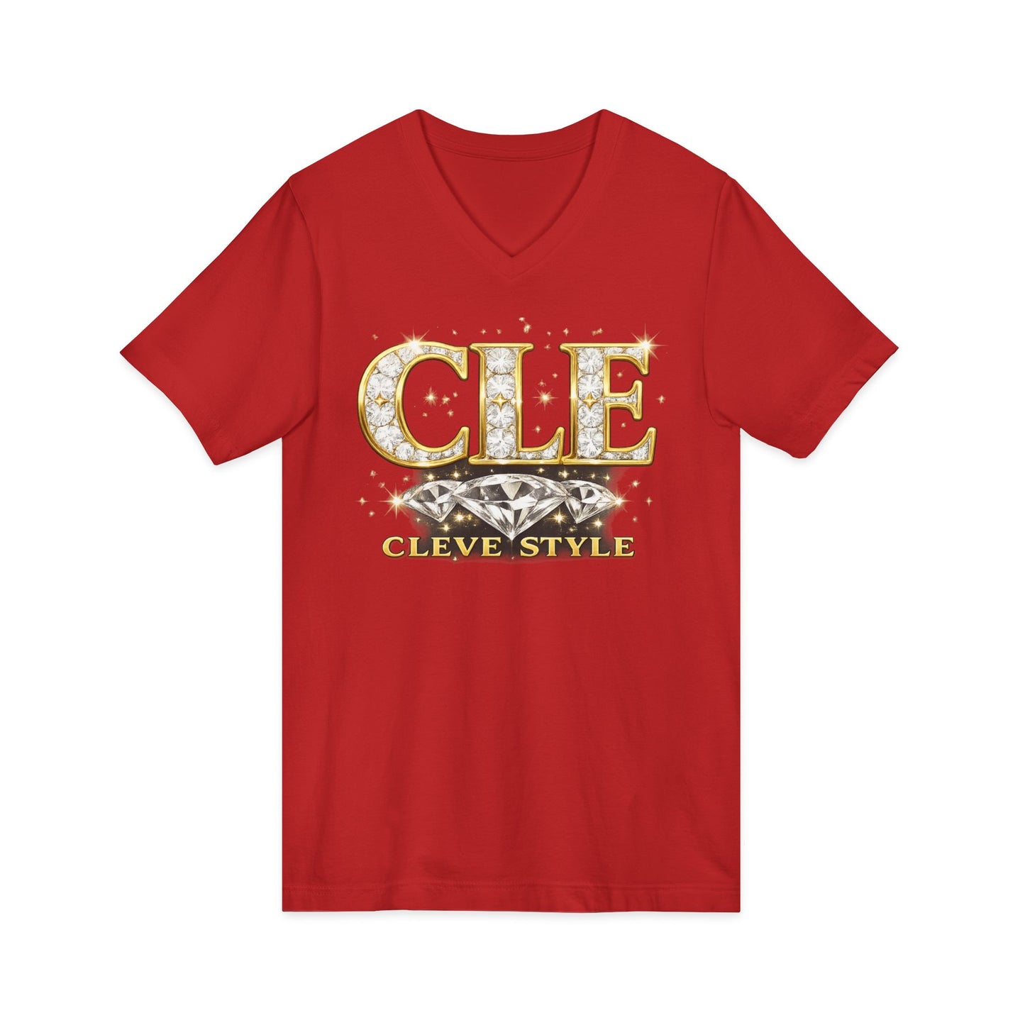CLE 'Cleve Style' V-Neck Tee - Cleveland City Pride Graphic Shirt