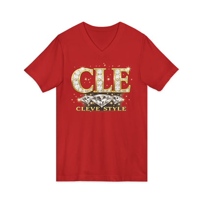 CLE 'Cleve Style' V-Neck Tee - Cleveland City Pride Graphic Shirt