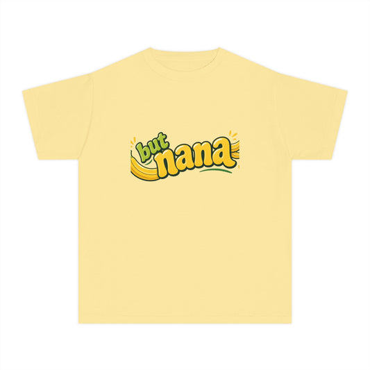 But Nana Kids T-Shirt — Cute Yellow Banana Graphic Tee for Kids