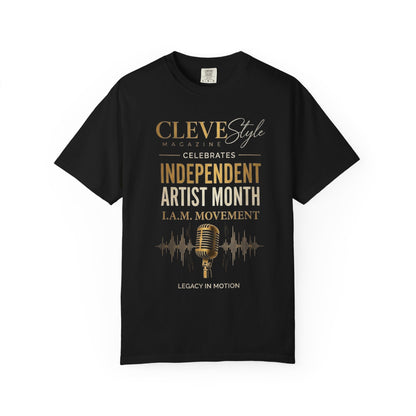 Independent Artist Month T-Shirt – CLEVE Style L.A.M. Movement Microphone Design