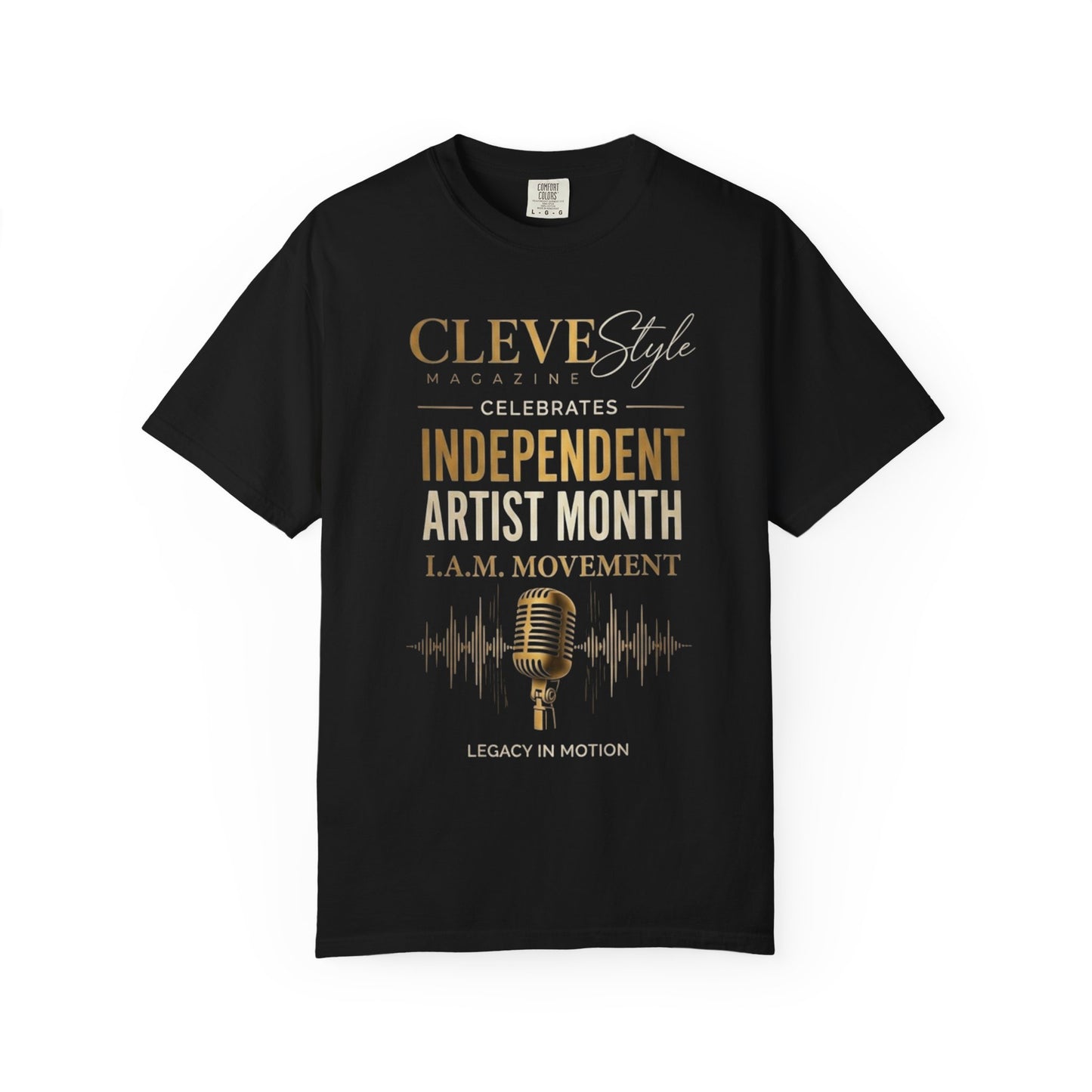 Independent Artist Month T-Shirt – CLEVE Style L.A.M. Movement Microphone Design