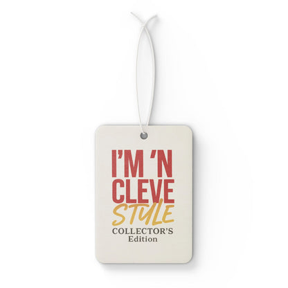 Car Air Freshener with 'I'm 'N Cleve Style' Design - Unique Aromatic Decor for Home and Auto, Collector's Edition, Gift for Friends, [...]