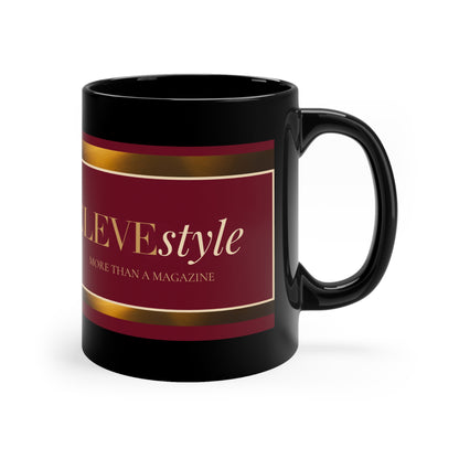 CLEVEstyle Black Coffee Mug — 'MORE THAN A MAGAZINE' Elegant 11oz Ceramic Gift