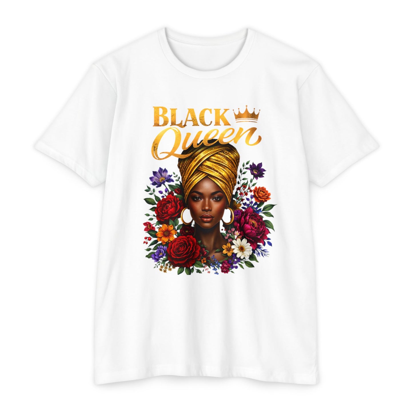 Black Queen Floral T-Shirt