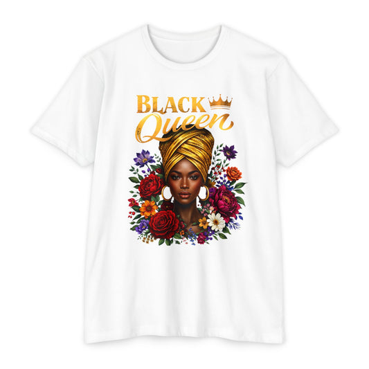 Black Queen Floral T-Shirt