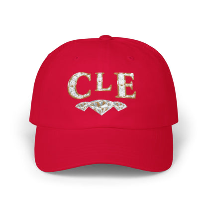 CLE Vintage Dad Cap — Distressed Script Embroidered Baseball Hat