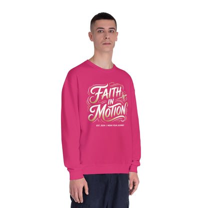 Crewneck Sweatshirt — 'Faith Over Fear' Gold Script Pullover