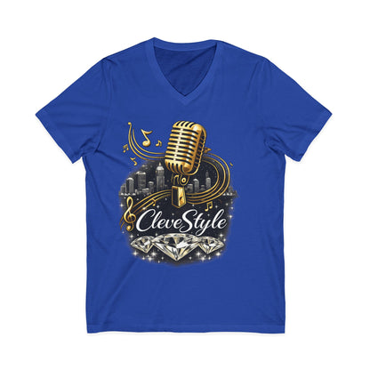 Cleveland Music Vintage Microphone V-Neck Tee